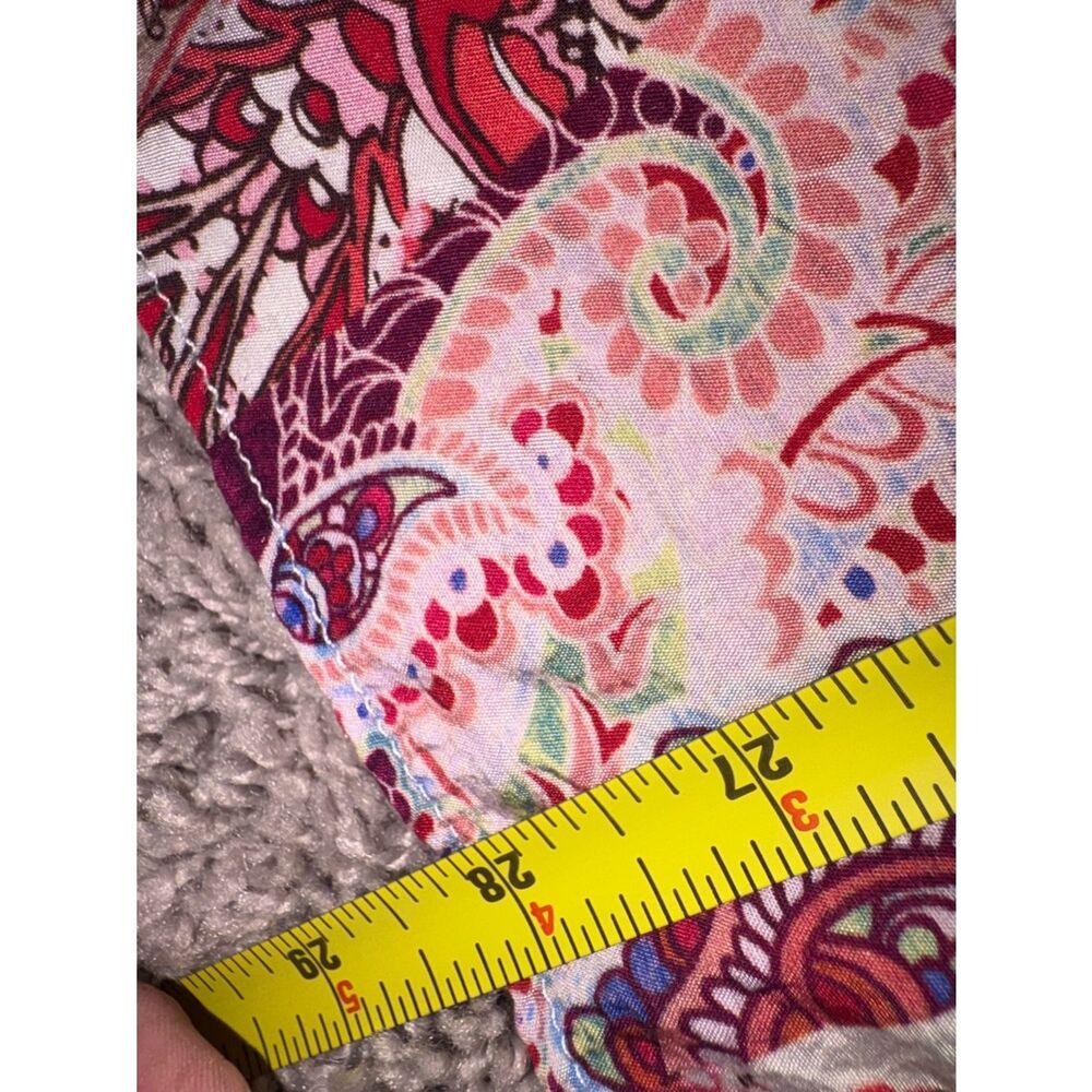 Oil & Hali Boho Patchwork Oversized Button-Up Shirt in Pink & Coral - Picture 5 of 7